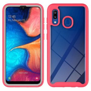 For Samsung Galaxy A20 / A30 Starry Sky Solid Color Series Shockproof PC + TPU Protective Case(Red) (OEM)