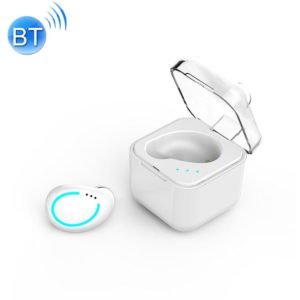 M-B8 Bluetooth 5.0 Mini Invisible In-ear Stereo Wireless Bluetooth Earphone with Charging Box (White) (OEM)