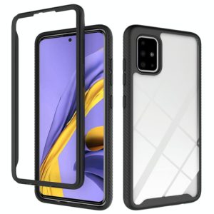 For Galaxy A71 Two-layer Design Shockproof PC + TPU Protective Case(Black) (OEM)