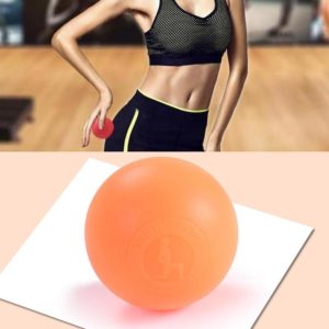 Fascia Ball Muscle Relaxation Yoga Ball Back Massage Silicone Ball, Specification: Flat Orange Ball (OEM)