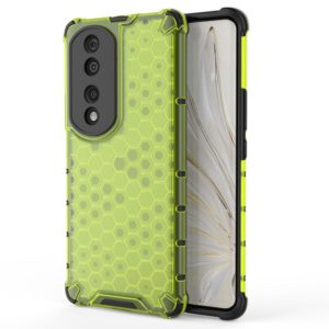 For Honor 70 Pro 5G Honeycomb Phone Case(Green) (OEM)