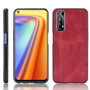 For OPPO Realme 7 / Narzo 20 Pro Shockproof Sewing Cow Pattern Skin PC + PU + TPU Case(Red) (OEM)