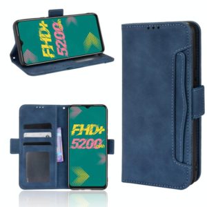 For Infinix Hot 11 Skin Feel Calf Pattern Leather Phone Case(Blue) (OEM)
