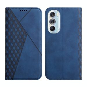 For Motorola Edge X30 Diamond Splicing Skin Feel Magnetic Leather Phone Case(Blue) (OEM)