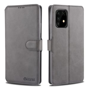 For Samsung Galaxy A91 / S10 Lite AZNS Calf Texture Horizontal Flip Leather Case, with Holder & Card Slots & Wallet & Photo Frame(Grey) (AZNS) (OEM)