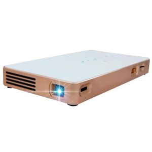 JAVODA P8 50LM Mini WiFi Smart 854*480 (WVGA) DLP 0.3 inch EM DMD Portable LED Projector with Remote Control & Holder, Android 4.4, RK3128, 1GB RAM, 8GB ROM, WiFi, BT, HDMI(White) (OEM)