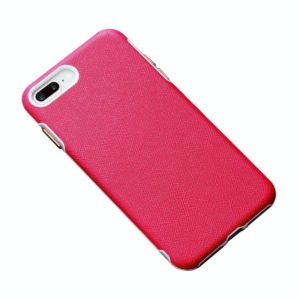 Business Cross Texture PC Protective Case For iPhone 8 Plus & 7 Plus(Rose Red) (OEM)
