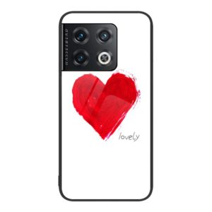For OnePlus 10 Pro Colorful Painted Glass Phone Case(Love) (OEM)