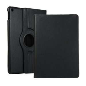 For Lenovo M10 Plus 3rd Litchi Texture 360 Degrees Rotation Leather Tablet Case with Holder(Black) (OEM)