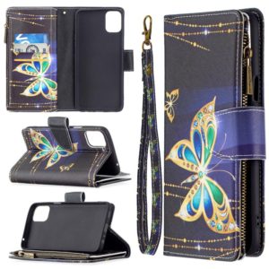 For LG K42 Colored Drawing Pattern Zipper Horizontal Flip Leather Case with Holder & Card Slots & Wallet(Big Butterfly) (OEM)