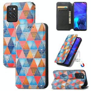 For Infinix Note 10 Pro Colorful Magnetic Horizontal Flip PU Leather Case with Holder & Card Slot & Wallet(Rhombus Mandala) (OEM)
