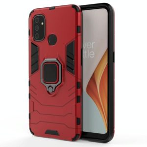 For OnePlus Nord N100 PC + TPU Shockproof Protective Case with Magnetic Ring Holder(Red) (OEM)
