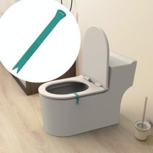 TG01 Silicone Streamer Toilet Seat Cover Lifter(Lake Green) (OEM)