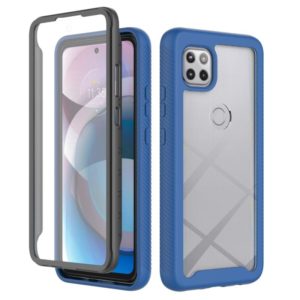 For Motorola Moto One 5G Ace Starry Sky Solid Color Series Shockproof PC + TPU Case with PET Film(Royal Blue) (OEM)