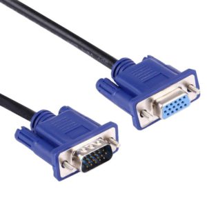 3m Good Quality VGA 15 Pin Male to VGA 15 Pin Female Cable for LCD Monitor, Projector, etc (OEM)
