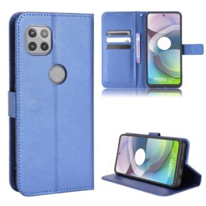 For Motorola Moto G 5G Diamond Texture Leather Phone Case(Blue) (OEM)