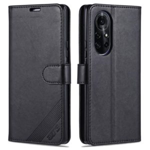 For Huawei nova 8 Pro 5G AZNS Sheepskin Texture Horizontal Flip Leather Case with Holder & Card Slots & Wallet(Black) (AZNS) (OEM)