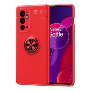 For OnePlus 9RT 5G Metal Ring Holder 360 Degree Rotating TPU Phone Case(Red) (OEM)