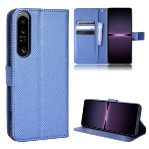 For Sony Xperia 1 IV Diamond Texture Leather Phone Case(Blue) (OEM)