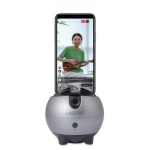LAIZESKE LA8 Smart Robot Cameraman 360 Degree Auto Tracking Phone Holder (Grey) (OEM)