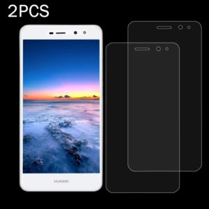 2 PCS for Huawei Y5 2017 0.3mm 9H Surface Hardness 2.5D Explosion-proof Full Screen Tempered Glass Screen Film (OEM)