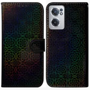 For OnePlus Nord CE 2 5G Colorful Magnetic Buckle Leather Phone Case(Black) (OEM)