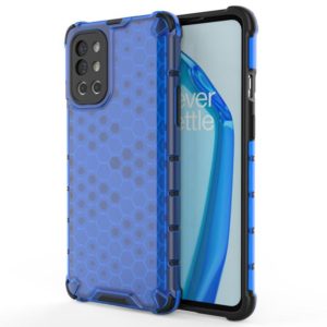For OnePlus 9R Shockproof Honeycomb PC + TPU Case(Blue) (OEM)