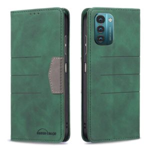 For Nokia G11 / G21 Magnetic Splicing Leather Phone Case(Green) (OEM)