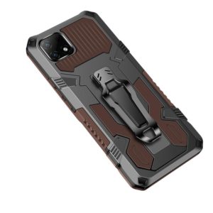 For OPPO Realme C21 / C20 Armor Warrior Shockproof PC + TPU Protective Case(Coffee) (OEM)