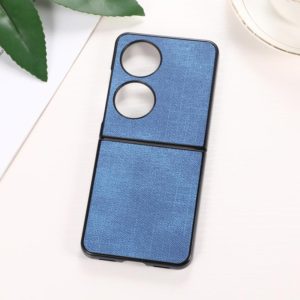 For Huawei P50 Pocket Brugg Texture PU+TPU+PC Shockproof Phone Case(Blue) (OEM)