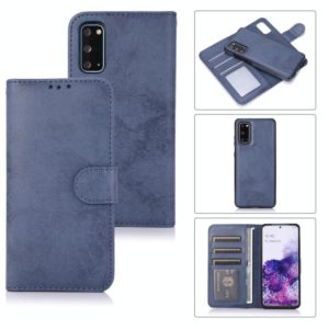 For Samsung Galaxy S20 Retro 2 in 1 Detachable Magnetic Horizontal Flip TPU + PU Leather Case with Holder & Card Slots & Photo Frame & Wallet(Dark Blue) (OEM)