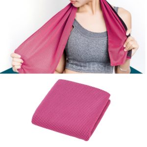 2 PCS Microfiber Fabric Gym Sports Towel Enduring Ice Towel, Size: 30*100cm(Magenta) (OEM)