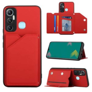 For Infinix Hot 11 Skin Feel PU + TPU + PC Phone Case(Red) (OEM)
