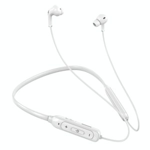 M60 8D Surround Sound Wireless Neck-mounted 5.1 Bluetooth Earphone Support TF Card MP3 Mode(White) (OEM)