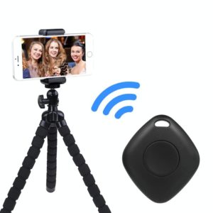3 PCS Bluetooth Remote Control Diamond-Shaped Selfie Mobile Phone Camera Remote Control(Black) (OEM)