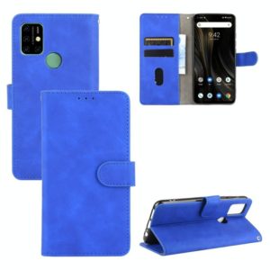 For UMIDIGI Power 3 Solid Color Skin Feel Magnetic Buckle Horizontal Flip Calf Texture PU Leather Case with Holder & Card Slots & Wallet(Blue) (OEM)