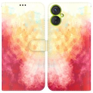 For Tecno Spark 9 Pro Watercolor Pattern Horizontal Flip Leather Phone Case(Spring Cherry) (OEM)