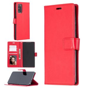 For Samsung Galaxy Note20 Crazy Horse Texture Horizontal Flip Leather Case with Holder & Card Slots & Wallet & Photo Frame(Red) (OEM)