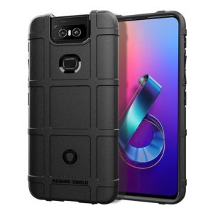 Shockproof Protector Cover Full Coverage Silicone Case for Asus Zenfone 6 (Black) (OEM)