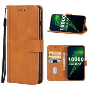Leather Phone Case For OUKITEL K15 Plus(Brown) (OEM)