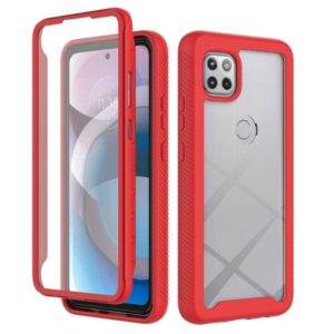 For Motorola Moto One 5G Ace Starry Sky Solid Color Series Shockproof PC + TPU Case with PET Film(Red) (OEM)