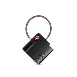 TSA Customs Combination Lock Anti-Theft Wire Padlock(Black) (OEM)