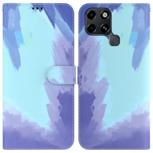 For Infinix Smart 6 Watercolor Pattern Horizontal Flip Leather Phone Case(Winter Snow) (OEM)
