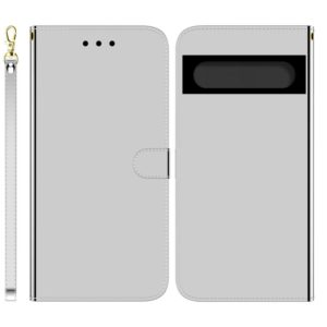 For Google Pixel 7 Pro 5G Imitated Mirror Surface Horizontal Flip Leather Phone Case(Silver) (OEM)
