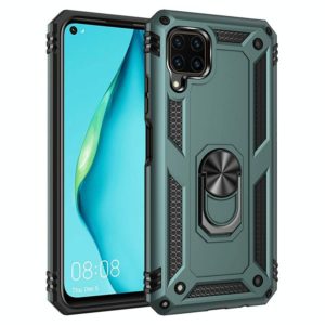 For Huawei P40 Lite Shockproof TPU + PC Protective Case with 360 Degree Rotating Holder (OEM)