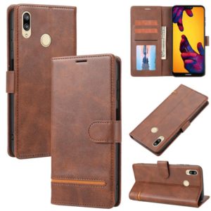For Huawei P20 Lite Classic Wallet Flip Leather Phone Case(Brown) (OEM)