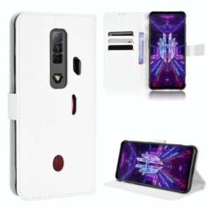 For ZTE nubia Red Magic 7 Diamond Texture Leather Phone Case(White) (OEM)