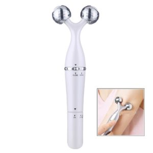 3 In 1 Portable Electric Eye Massager Double Chin Face Lift Body Neck Massage Roller 3D Facial Massage Machine(White) (OEM)