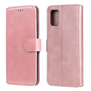 For Samsung Galaxy A71 5G Classic Calf Texture PU + TPU Horizontal Flip Leather Case, with Holder & Card Slots & Wallet(Rose Gold) (OEM)