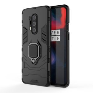 For OnePlus 8 Pro PC + TPU Anti-fall Protective Case with Ring Holder(Black) (OEM)